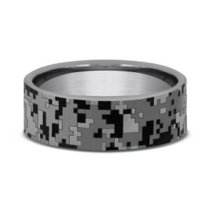 The Digital Camo Tantalum Ring, Alaska Mint
