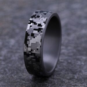 The Digital Camo Tantalum Ring, Alaska Mint