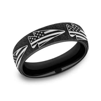 American Arrowhead Titanium Ring, Alaska Mint