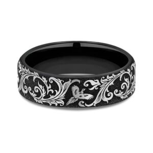 The Pheasant Titanium Ring, Alaska Mint