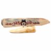 Wolf Landscape Scrimshaw Artwork Fossil Ivory, Alaska Mint