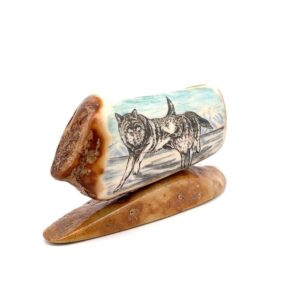 Wolves Running Artwork Fossil Ivory, Alaska Mint
