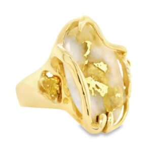 Ladies Gold Quartz Ring, Alaska Mint
