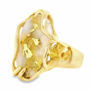 Ladies Gold Quartz Ring, Alaska Mint