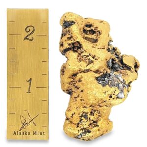 140.7 Gram Natural Gold Nugget, Alaska Mint