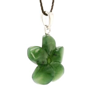 Jade Flower Pendant is rememberable Alaskan Gift