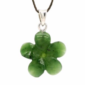 Jade Flower Pendant is rememberable Alaskan Gift