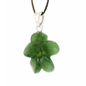 Jade Flower Pendant is rememberable Alaskan Gift
