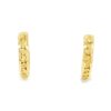 Gold Nugget Hoop Earrings, Alaska Mint