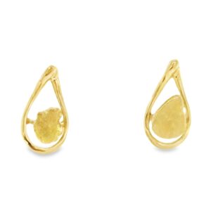 Gold Nugget Stud Earrings, Alaska Mint