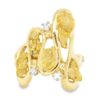 Diamond Ladies 14k Gold Nugget Ring, Alaska Mint