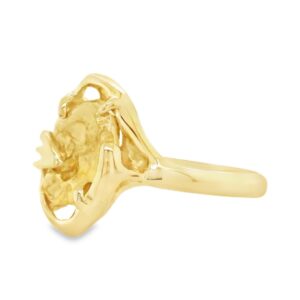 14k Ladies Gold Nugget Ring, Alaska Mint