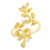 Leaf Gold Nugget & Diamond Ring, Alaska Mint