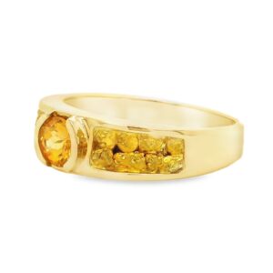Citrine Gold Nugget Ring, Alaska Mint