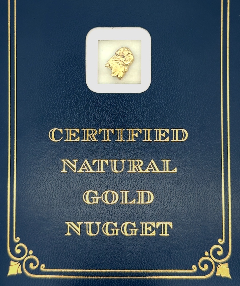 2.3 Gram Natural Gold Nugget from Chicken, Alaska, Alaska Mint