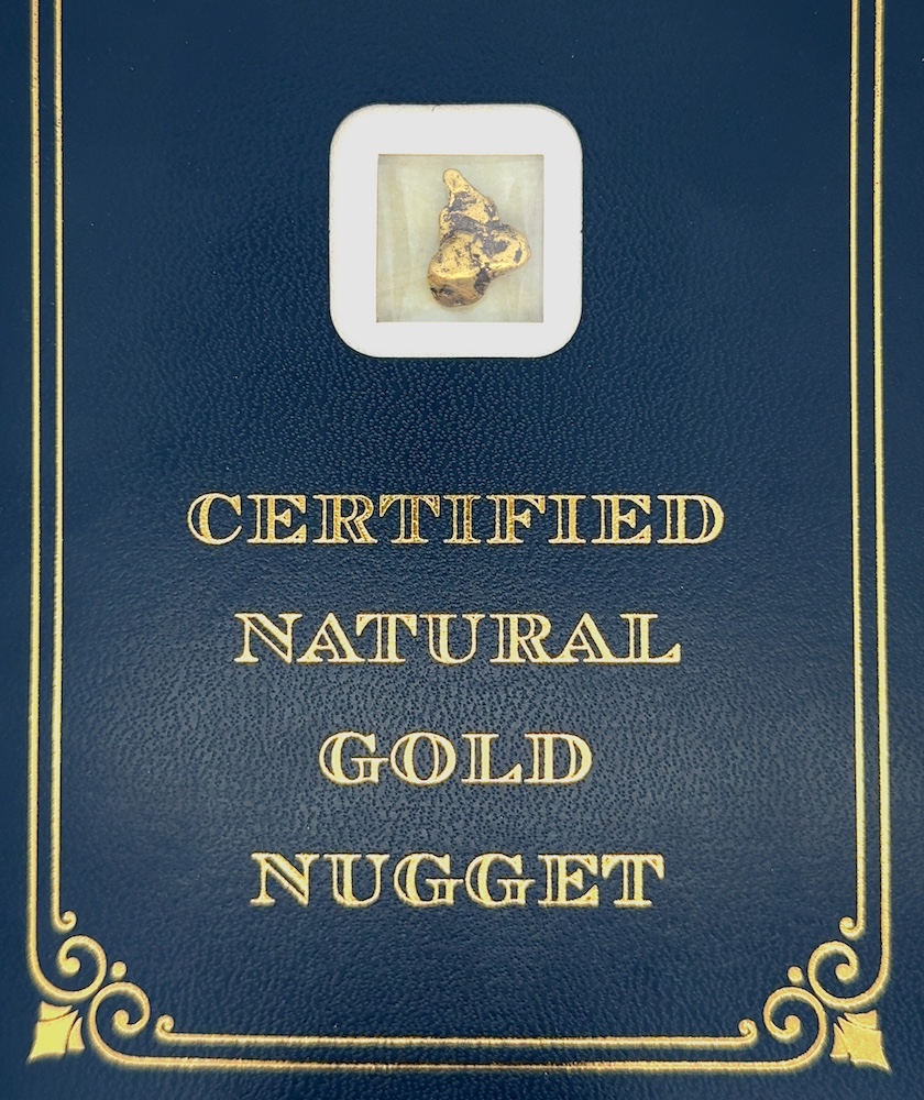 4.1 Gram Natural Gold Nugget from Nome Alaska, Alaska Mint