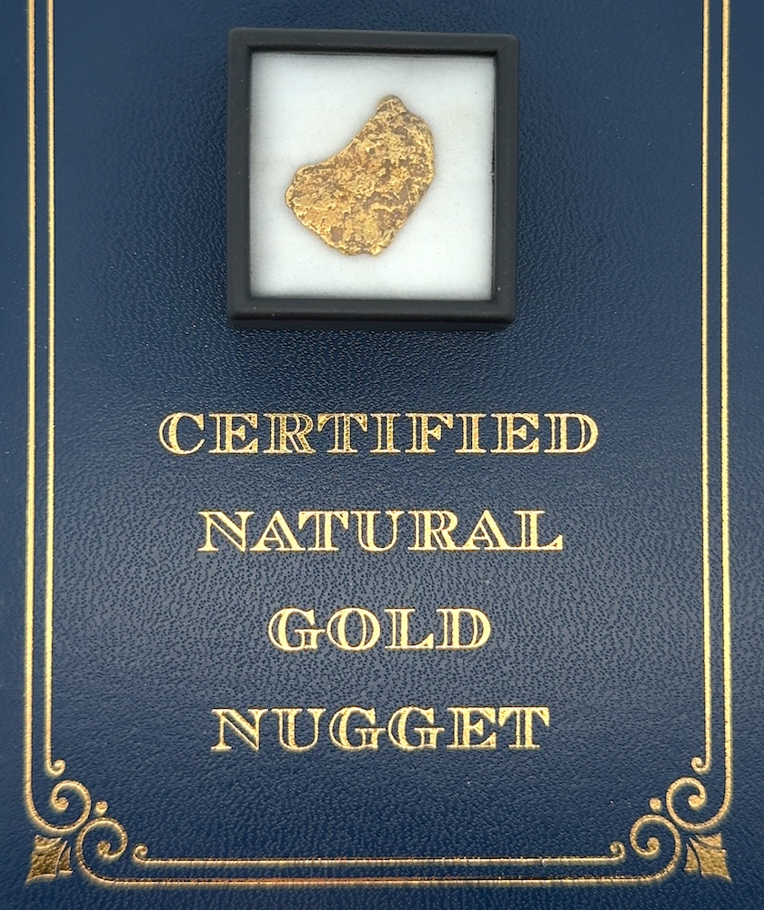 5.1 Gram Natural Gold Nugget from Moose Creek Alaska, Alaska Mint