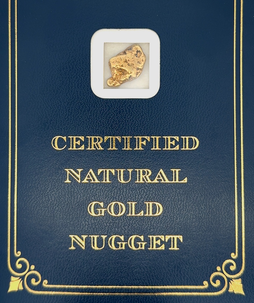 5.5 Gram Natural Gold Nugget from Moose Creek Alaska, Alaska Mint