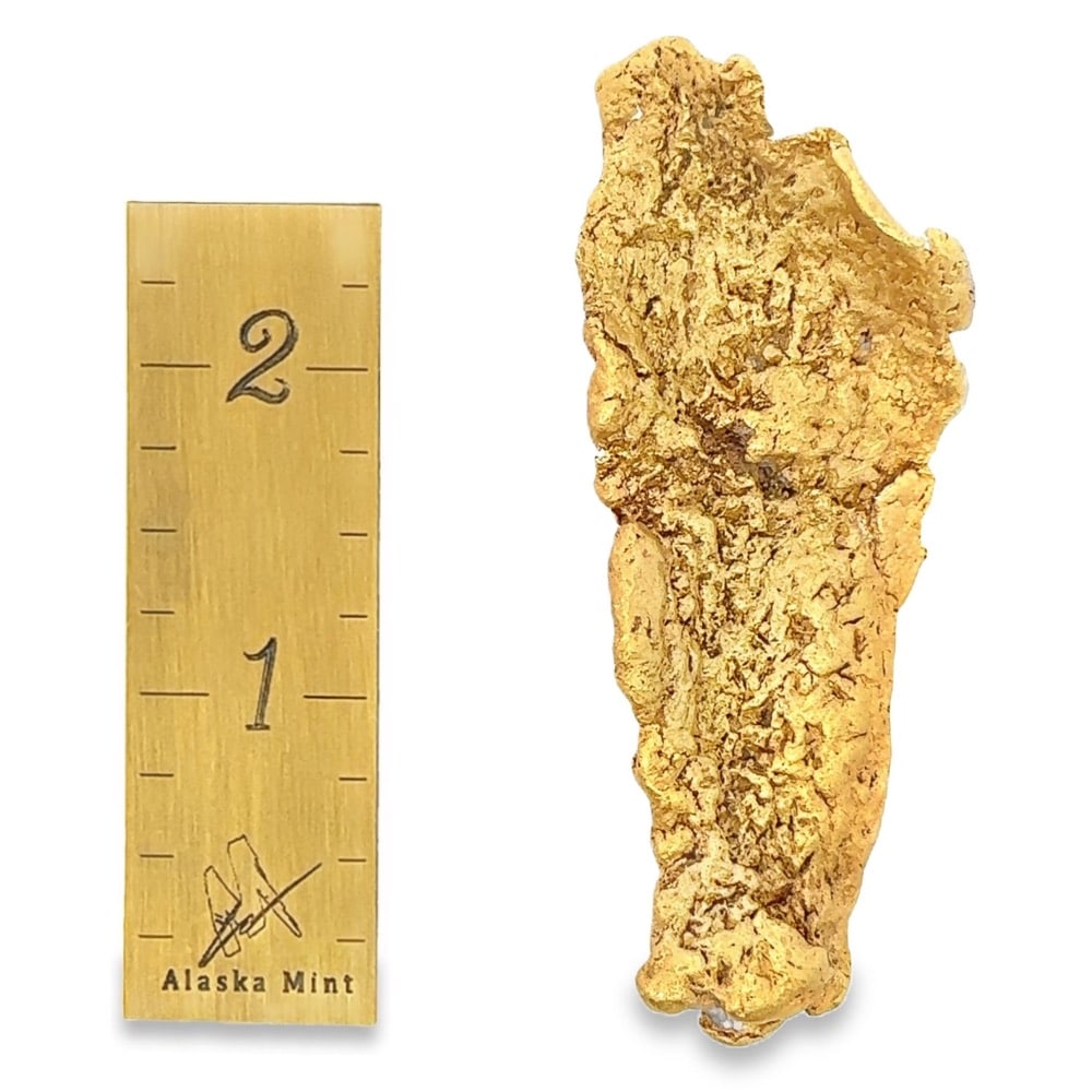 77.8 Gram Natural Gold Nugget, Alaska Mint