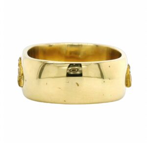 Men's Platinum & Gold Nugget Ring, Alaska Mint
