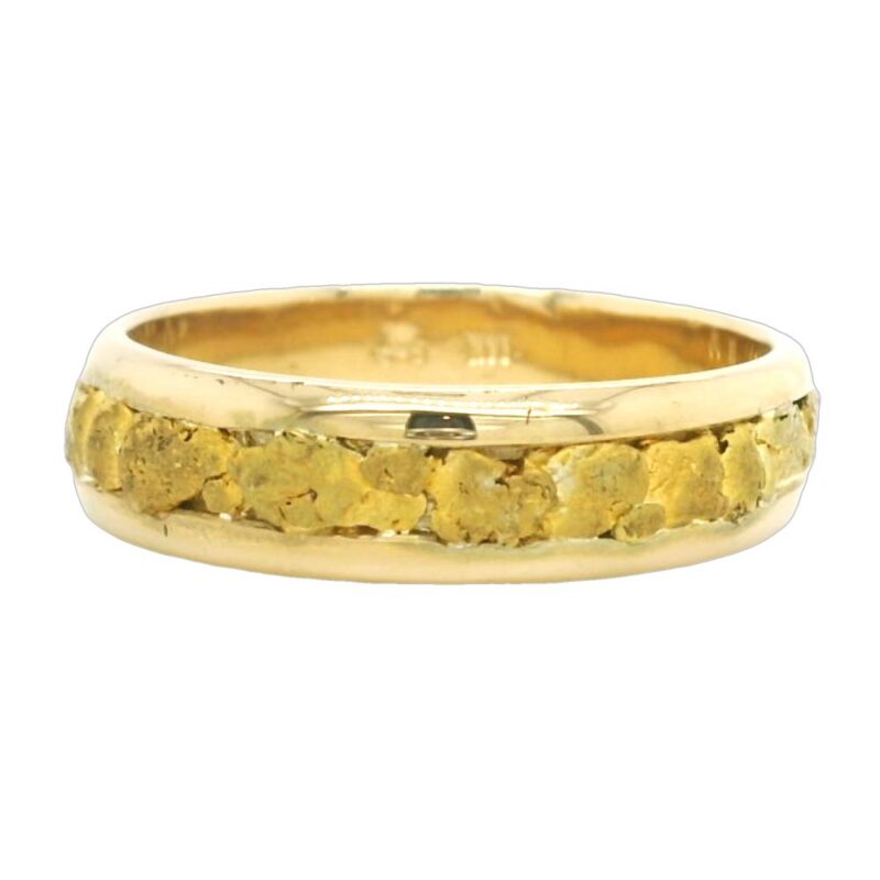 Men's Gold Nugget Ring, Alaska Mint