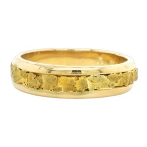 Men's Gold Nugget Ring, Alaska Mint