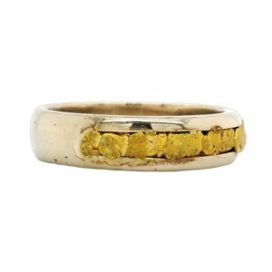 Gold Nugget White Gold Ring, Alaska Mint