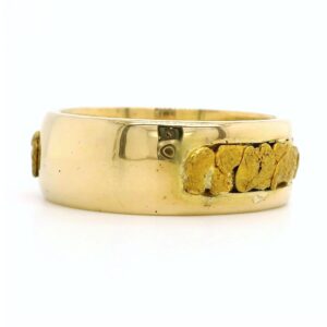Men's Gold Nugget 14k Ring, Alaska Mint