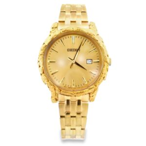 Alaskan Gold Nugget Seiko Watch, Alaska Mint