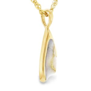Gold Quartz Pendant