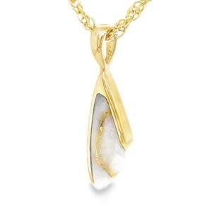 Gold Quartz Pendant