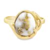 Ladies Gold Quartz Ring, Alaska Mint