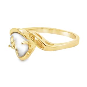 This gold quartz ring is a special gift to remember Alaska by