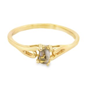 Ladies Gold Quartz Ring, Alaska Mint