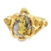 This gold quartz gold nugget ring is a special gift to remember Alaska by