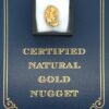 This 12.2 gram natural Alaskan gold nugget is a remarkable piece to remember the great Alaska outdoors
