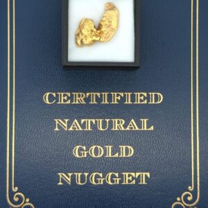 Snug 9.8 gram gold nugget from Eureka, Alaska