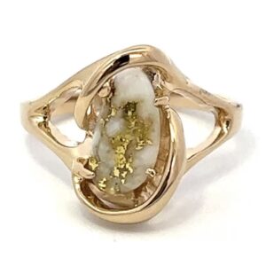 Gold Quartz Ladies Ring RL784SQ