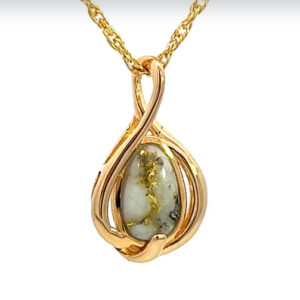 Gold Quartz Pendant PN825QX