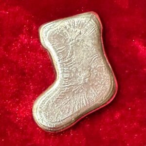 2 oz. Silver Hand-Poured Christmas Stocking