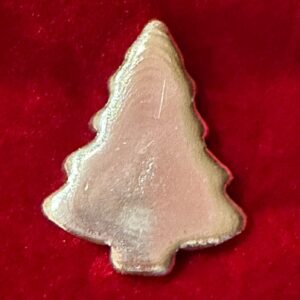 3 oz. Silver Hand-Poured Christmas Tree