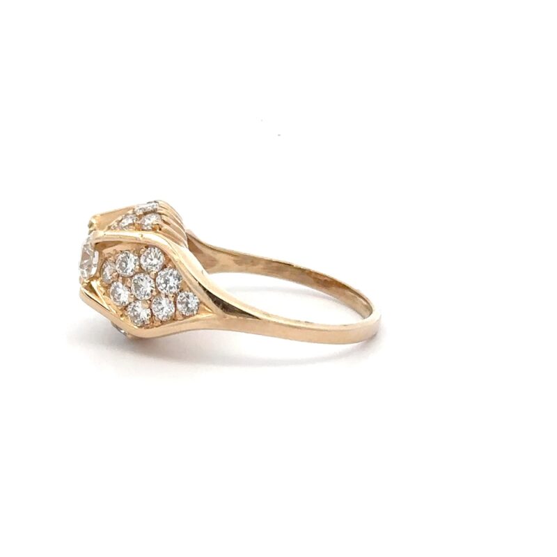 Estate Ladies European Cut Diamond Ring - Image 4