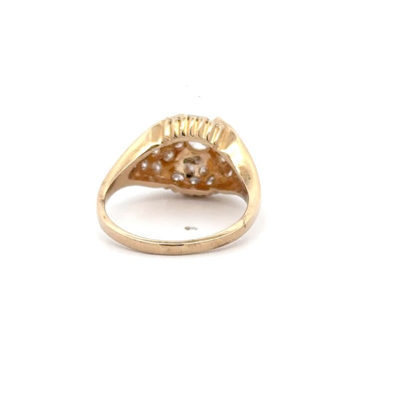 Estate Ladies European Cut Diamond Ring - Image 3