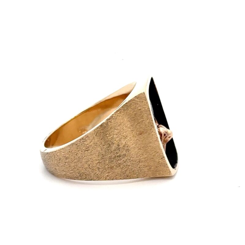 Estate Men's Elk Ring - Image 2