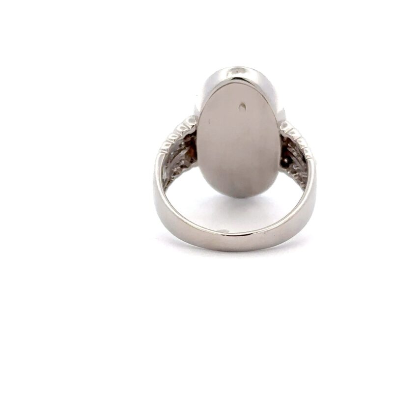 Estate Platinum, Opal & Diamond Ring - Image 4