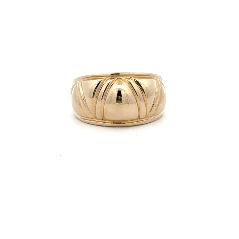 Estate Lady's Carved 14k Band