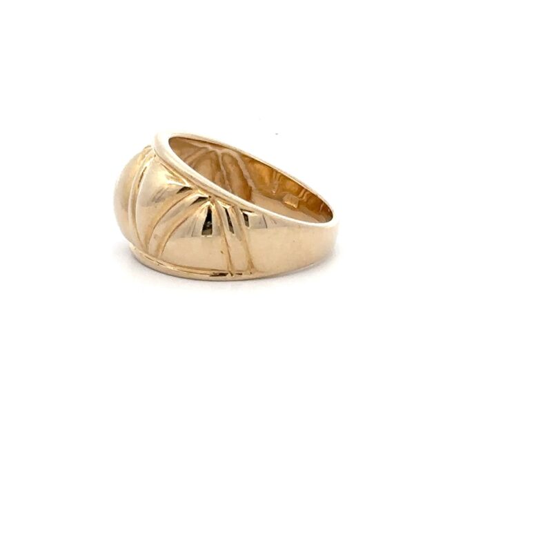 Estate Lady's Carved 14k Band - Image 2