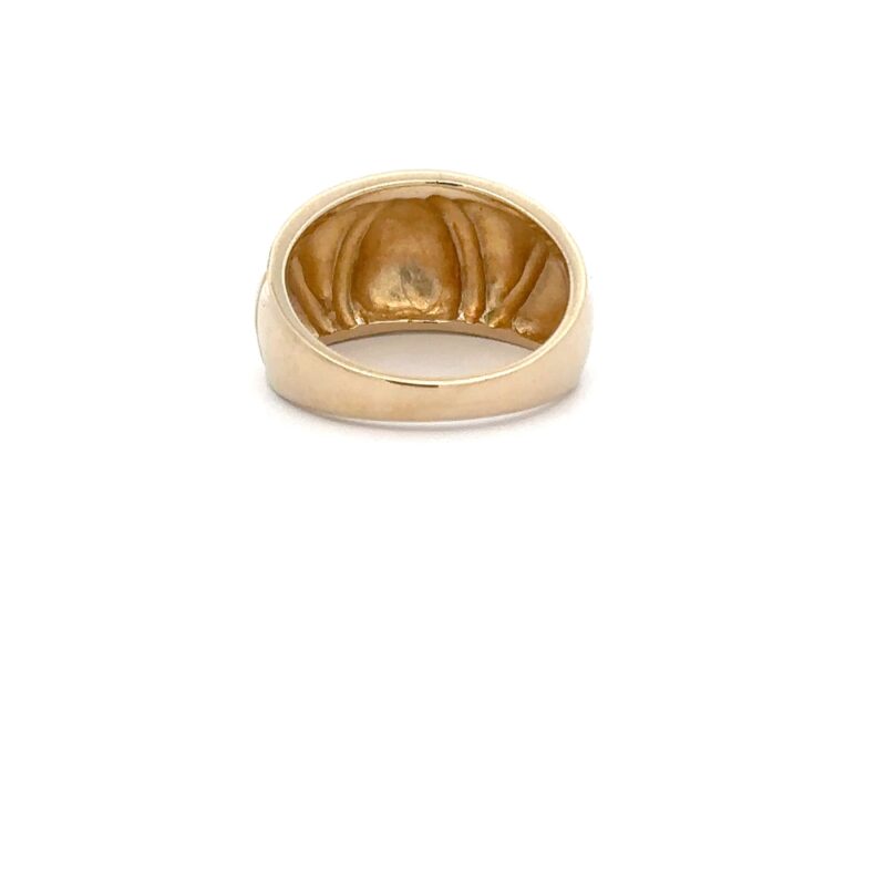 Estate Lady's Carved 14k Band - Image 3