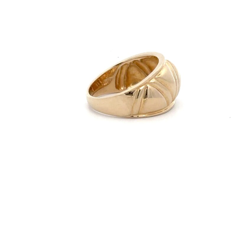 Estate Lady's Carved 14k Band - Image 4