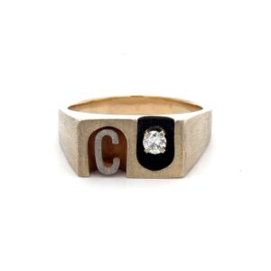 Estate Men’s 14k Gold & Diamond Ring